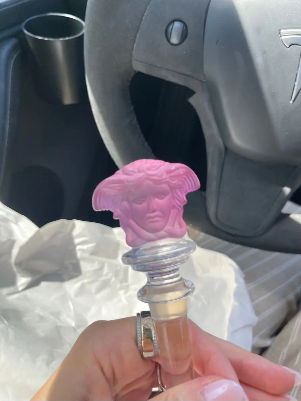 Rosenthal x VERSACE Medusa wine bottle stopper
